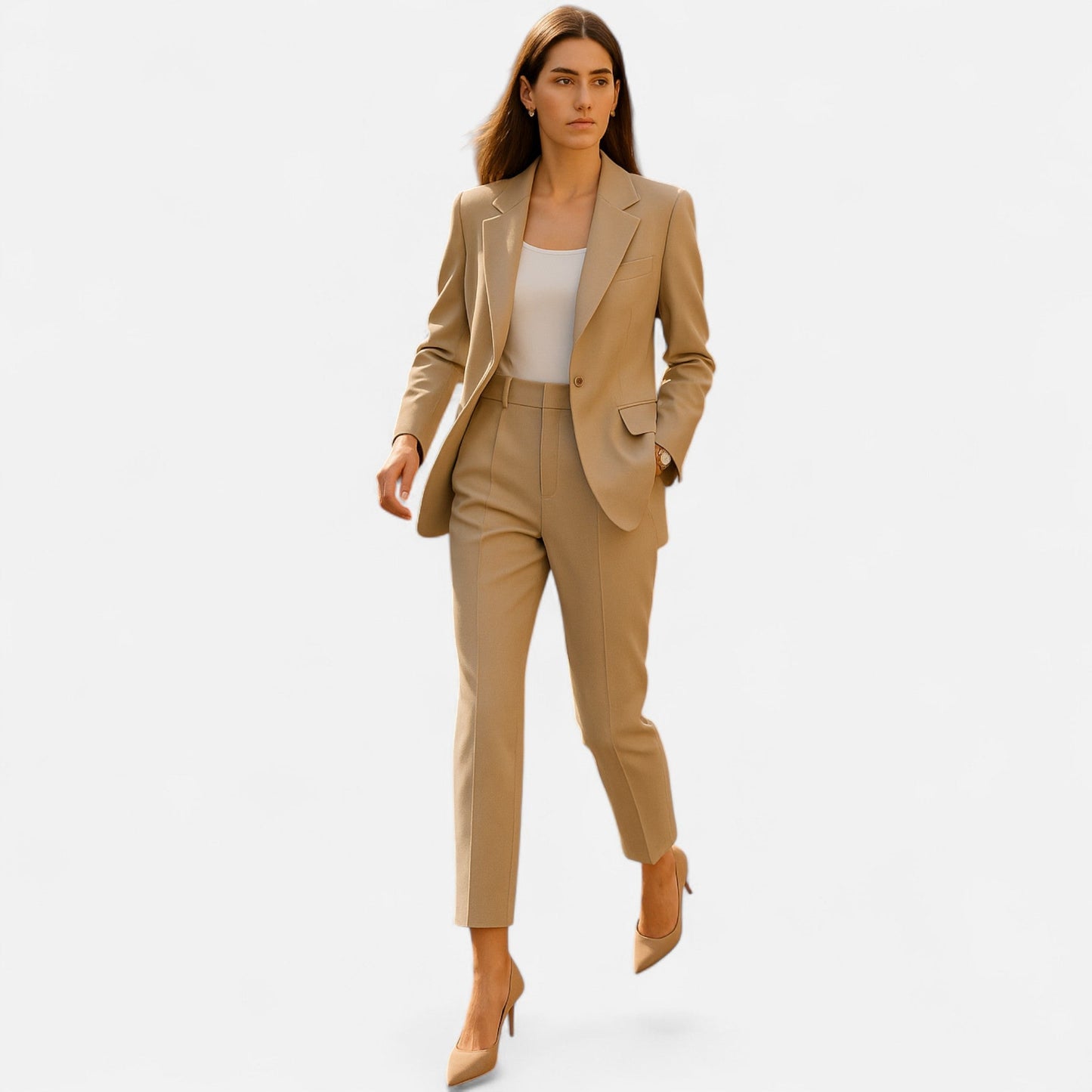 Conjunto Mujer Sastre Elegante con Blazer y Pantalón